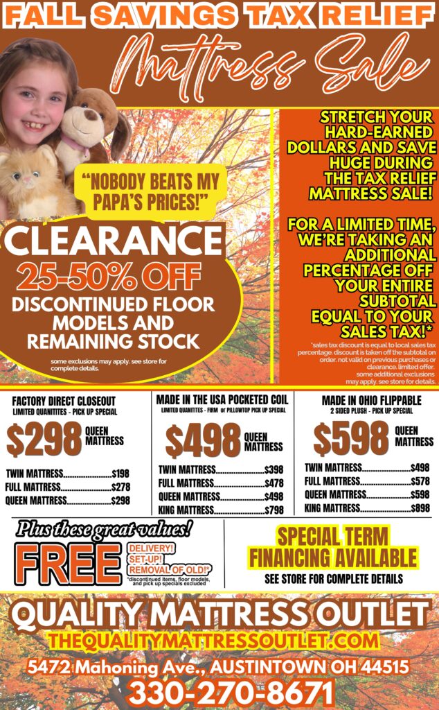 QMO - Quality Mattress Outlet - Fall Savings Tax Relief Mattress Sale - Fall 2026